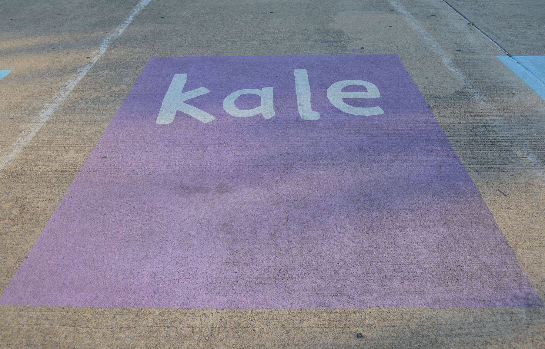 A&M Consolidated HS painted parking spots